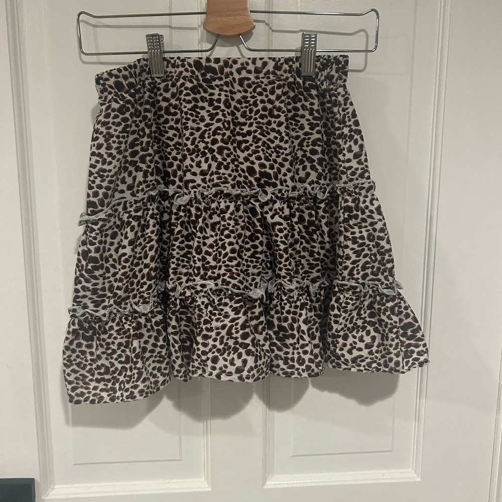 Cheetah Preppy Skirt
